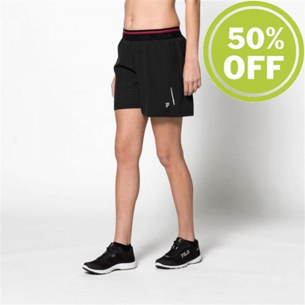 Fila Short With Inside Tight Sport With Inside Tight Women's Shorts - Black,NZ 468-60829